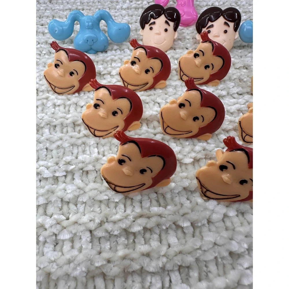 Bakery Crafts Cupcake Rings Lot 16 Curious George Blues Clues Joe Magenta Party
